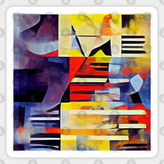 Illustrations inspired by Wassily Kandinsky Sticker by VISIONARTIST